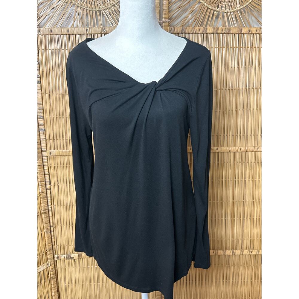 Banana Republic Top Womans  Medium Black Long Sleeve‎